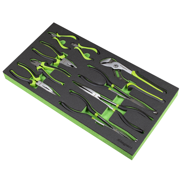 Siegen Pliers Set with Tool Tray 9pc | S01277