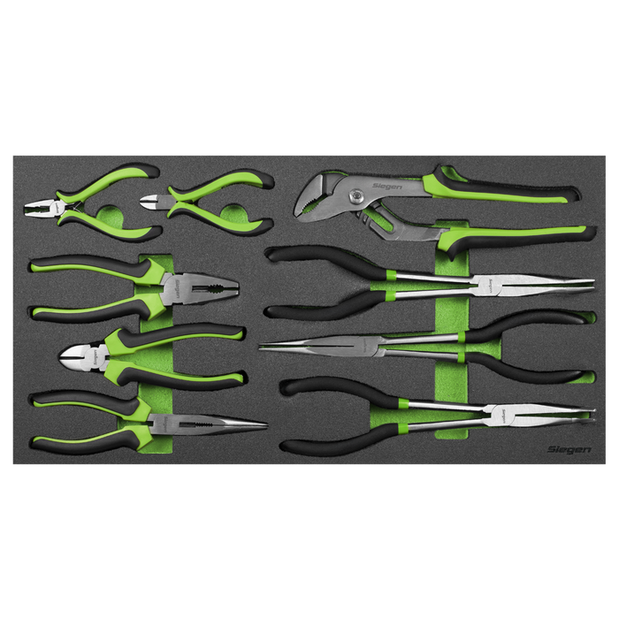 Siegen Pliers Set with Tool Tray 9pc | S01277