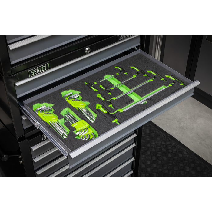 Siegen T-Handle & Standard Hex/TRX-Star* Key Set with Tool Tray 35pc | S01280