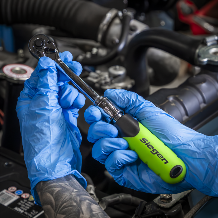Siegen Extendable Ratchet Wrench 1/4"Sq Drive | S01282
