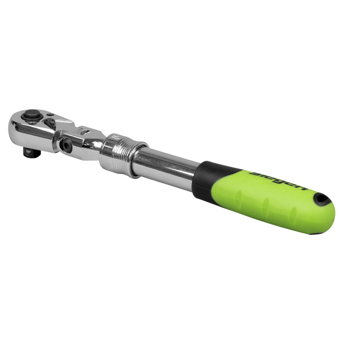 Siegen Extendable Flexi-Head Ratchet Wrench 3/8"Sq Drive | S01295