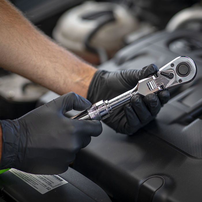 Siegen Extendable Flexi-Head Ratchet Wrench 1/2"Sq Drive | S01296
