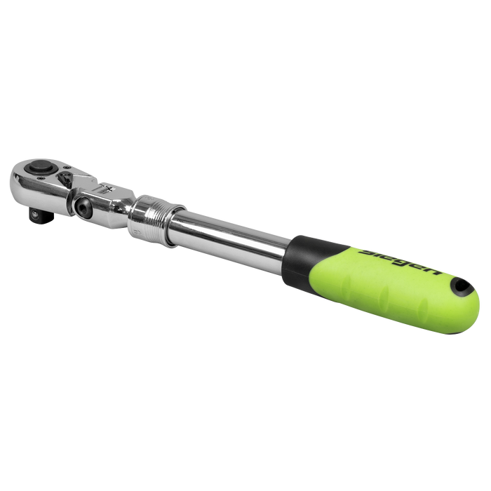 Siegen Extendable Flexi-Head Ratchet Wrench 1/2"Sq Drive | S01296