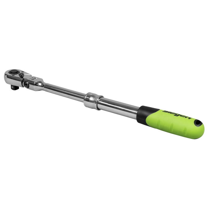 Siegen Extendable Flexi-Head Ratchet Wrench 1/2"Sq Drive | S01296