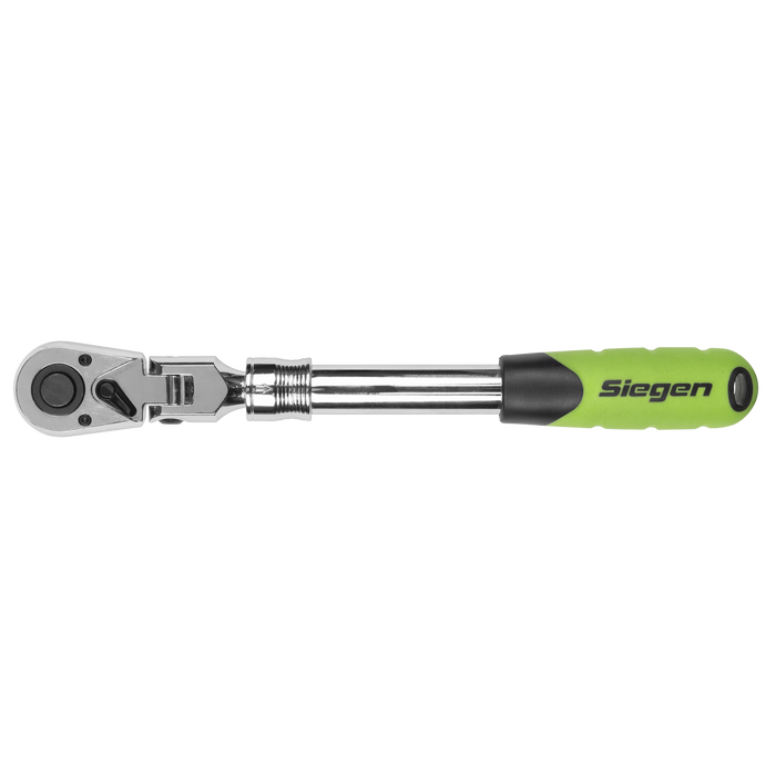 Siegen Extendable Flexi-Head Ratchet Wrench 1/2"Sq Drive | S01296