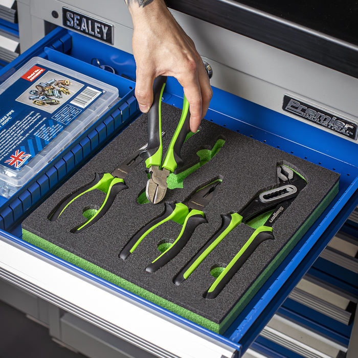 Siegen Comfort Grip Pliers Set 4pc | S01298