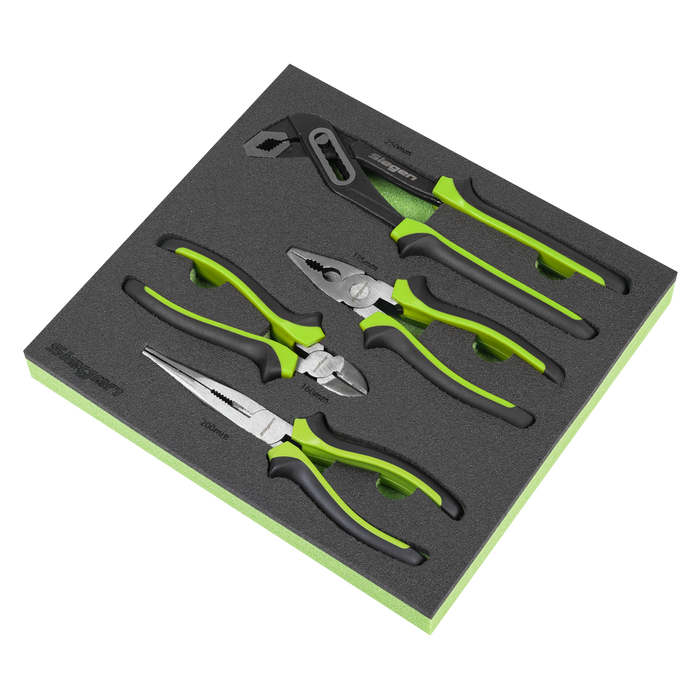 Siegen Comfort Grip Pliers Set 4pc | S01298