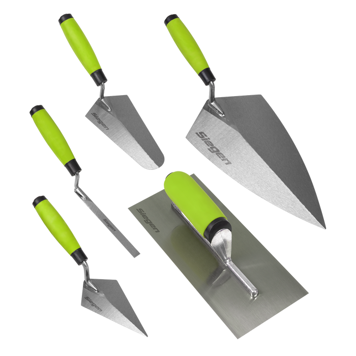 Siegen Trowel Set with Soft Grip Handle 5pc | S01300