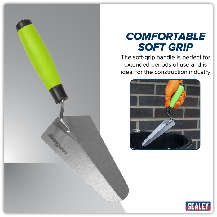 Siegen Gauging Trowel with Soft Grip Handle 175mm | S01303