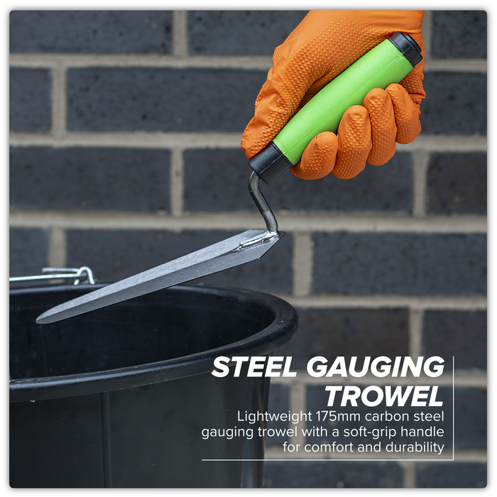 Siegen Gauging Trowel with Soft Grip Handle 175mm | S01303