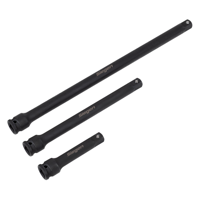 Siegen Impact Extension Bar Set 3/8"Sq Drive 3pc | S01321