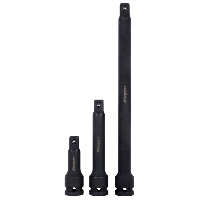 Siegen Impact Extension Bar Set 1/2"Sq Drive 3pc | S01322