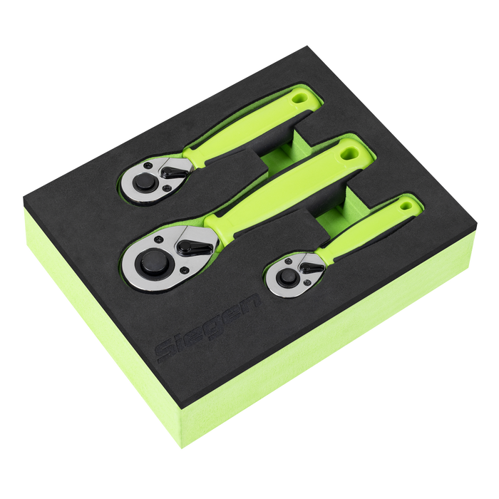 Stubby Ratchet Wrench Set 3pc | S01330