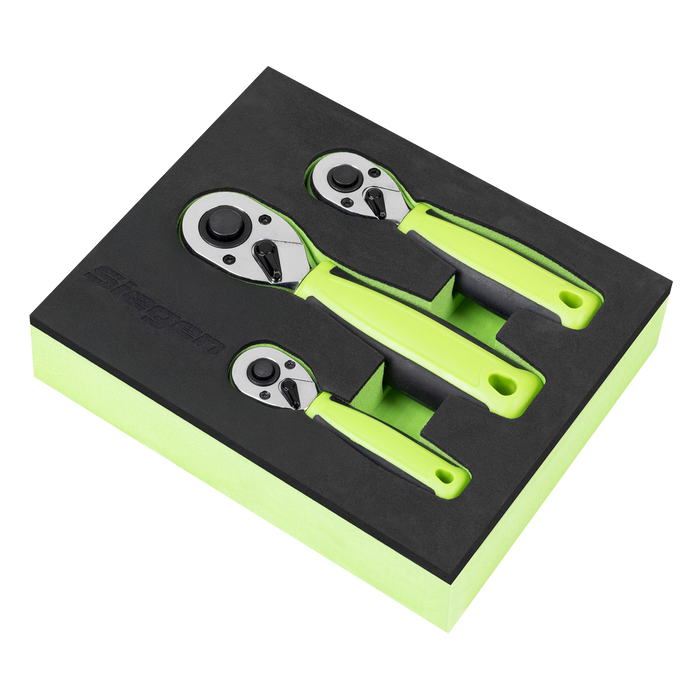 Stubby Ratchet Wrench Set 3pc | S01330