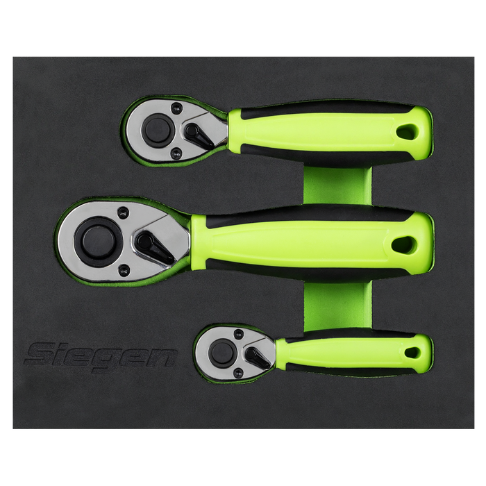 Stubby Ratchet Wrench Set 3pc | S01330