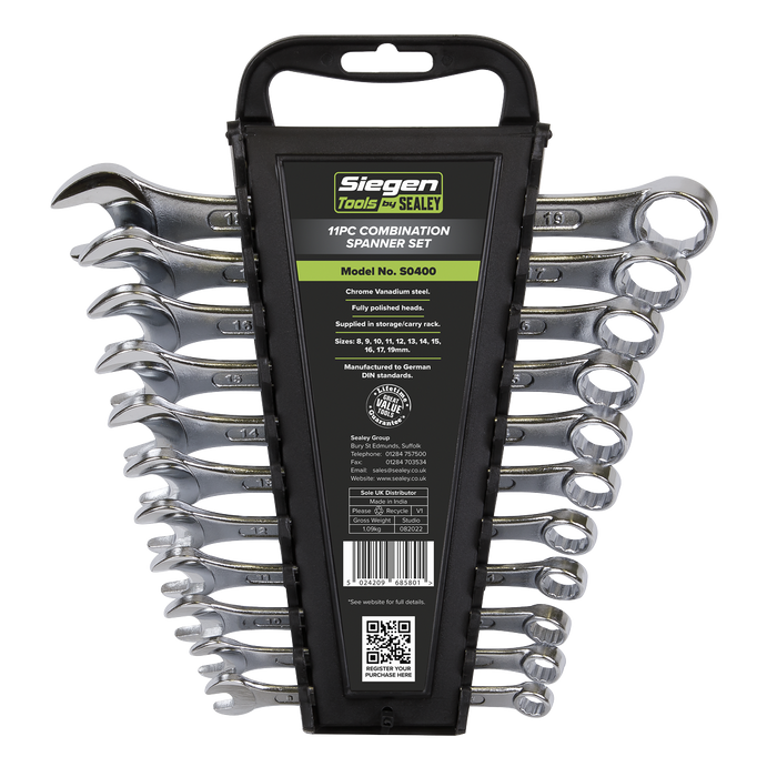 Siegen Combination Spanner Set 11pc | S0400