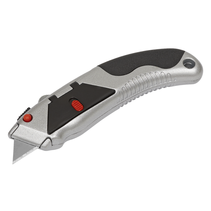 Siegen Retractable Auto-Load Utility Knife | S0555