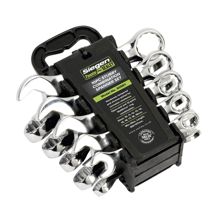 Siegen Stubby Combination Spanner Set 10pc | S0561