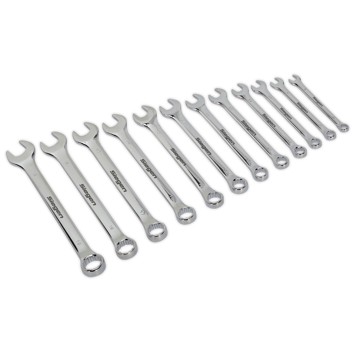 Siegen Combination Spanner Set 8-19mm 12pc | S0563