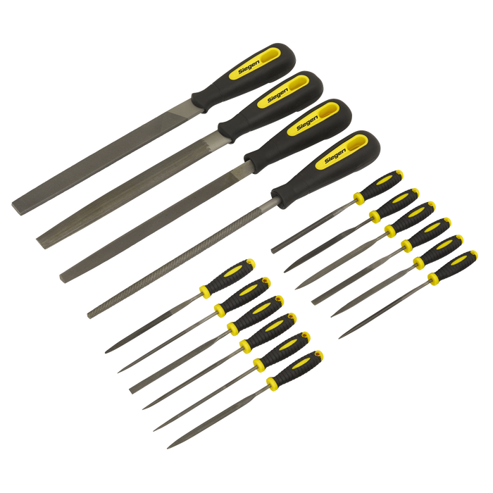 Siegen Engineer's & Needle File Set 16pc | S05781