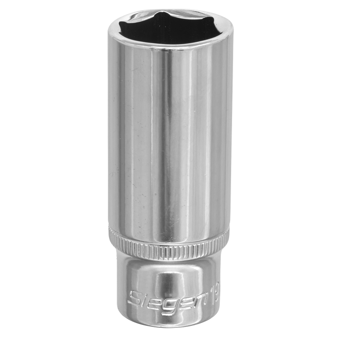 Siegen Deep Socket 3/8"Sq Drive 19mm | S0597