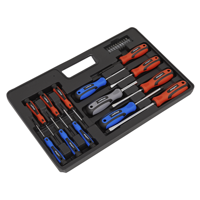 Siegen Soft Grip Screwdriver & Bit Set 23pc | S0598