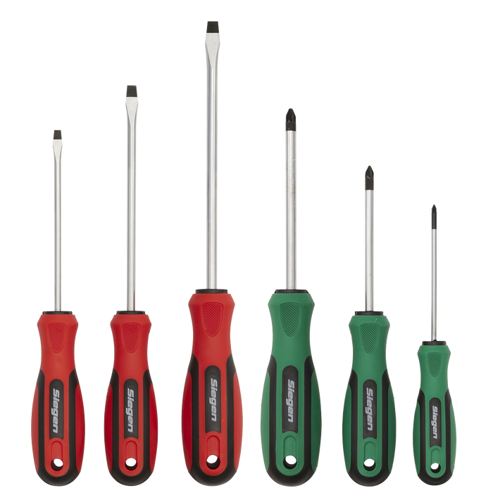 Siegen Soft Grip Screwdriver Set 6pc | S0615