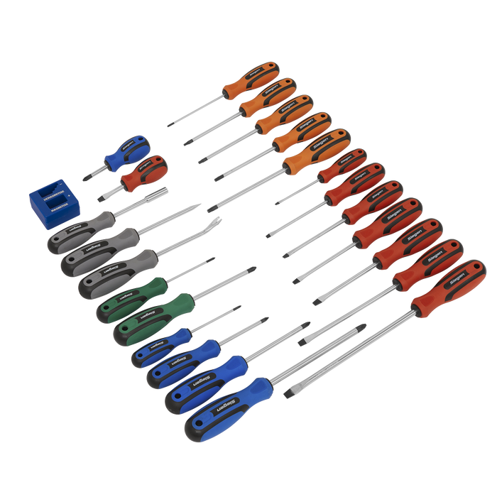 Siegen Soft Grip Screwdriver Set 24pc | S0617