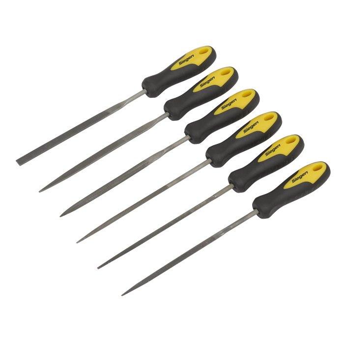 Siegen Needle File Set 100mm 6pc | S0628