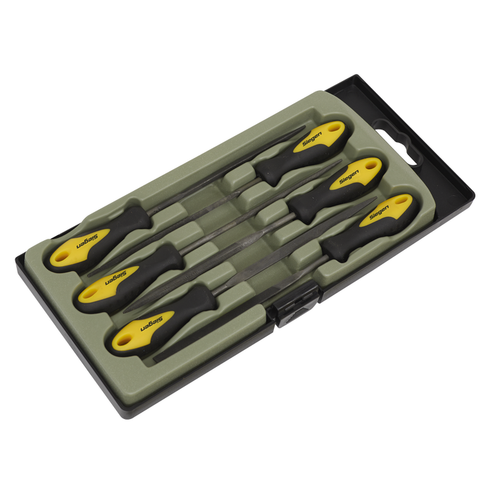 Siegen Needle File Set 100mm 6pc | S0628