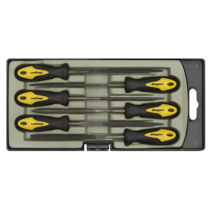 Siegen Needle File Set 100mm 6pc | S0628