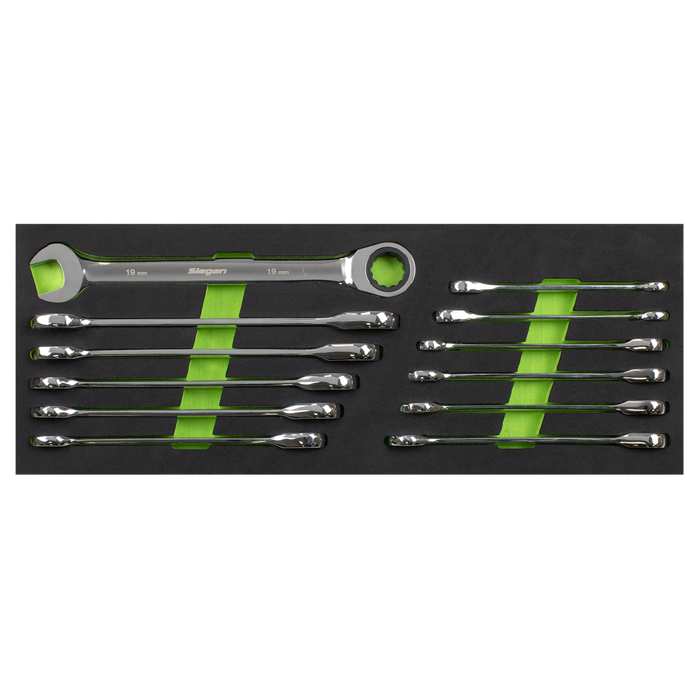 Siegen Ratchet Combination Spanner Set 12pc | S0634