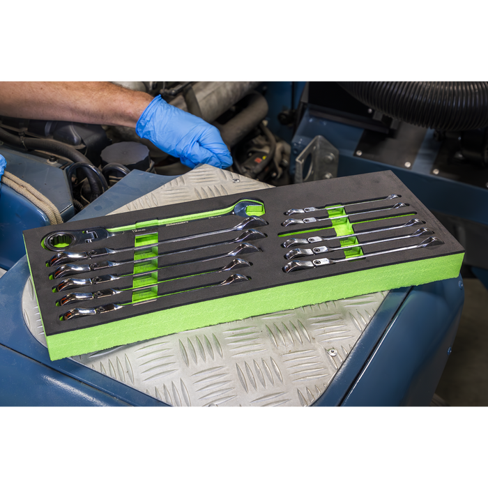 Siegen Flexi-Head Combination Ratchet Spanner Set 12pc | S0635