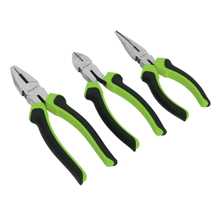 Siegen Comfort Grip Pliers Set 3pc | S0645