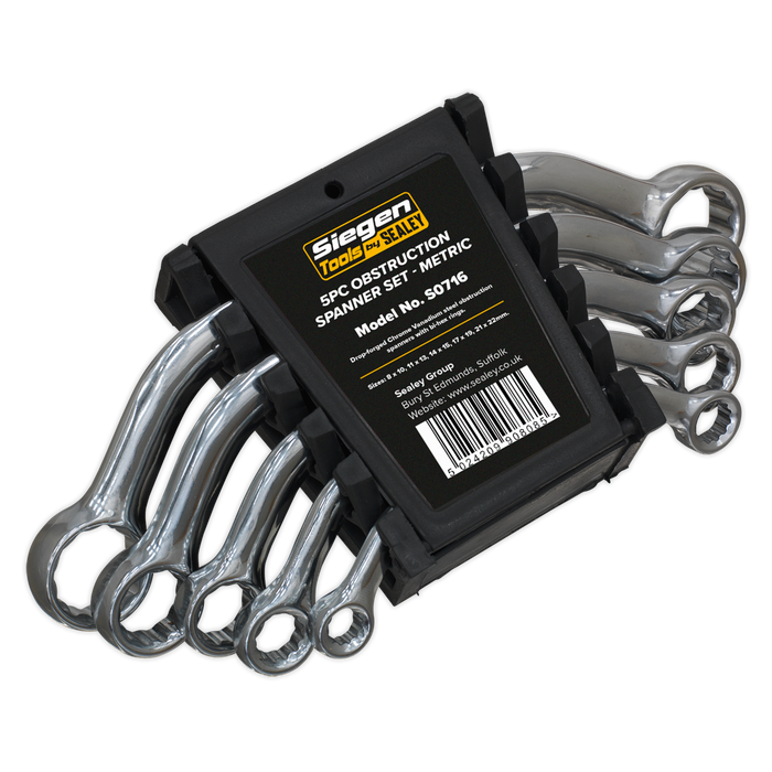 Siegen Obstruction Spanner Set 5pc | S0716