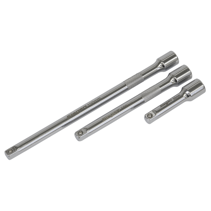 Siegen Extension Bar Set 1/4"Sq Drive 3pc | S0718