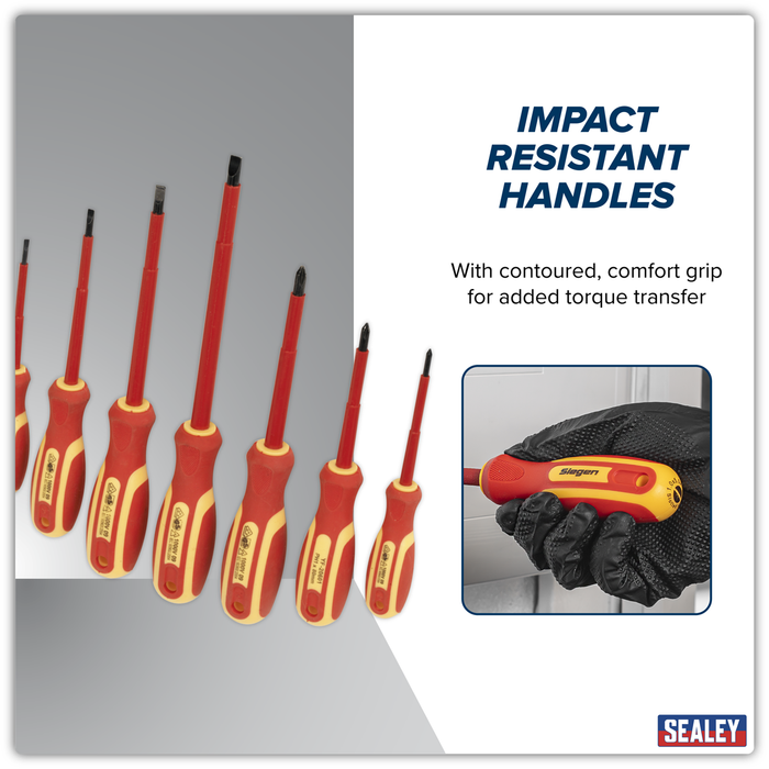 Siegen Screwdriver Set 7pc - VDE Approved | S0756