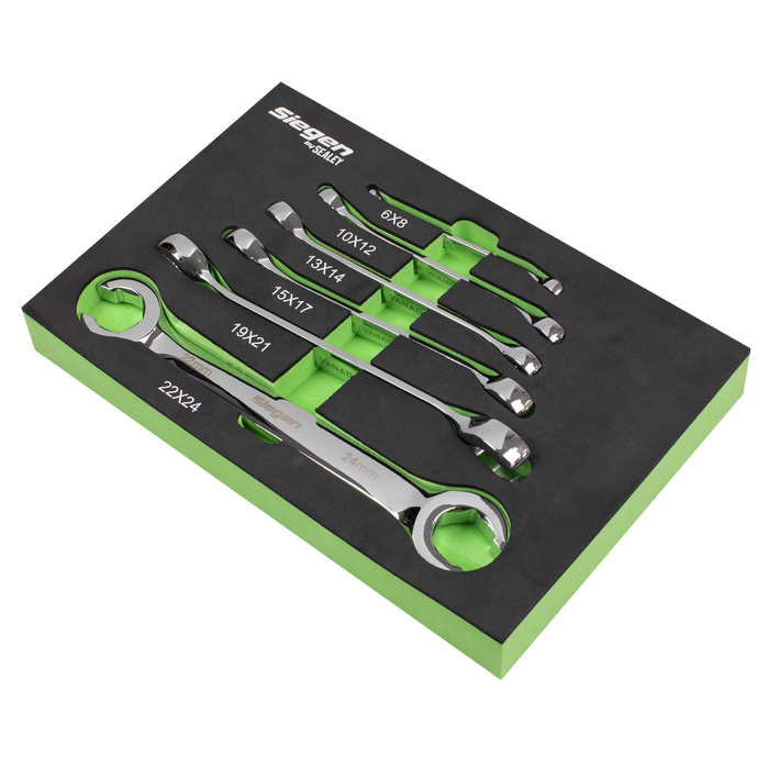 Flare Nut Spanner Set in EVA Foam Tray 6pc | S0767