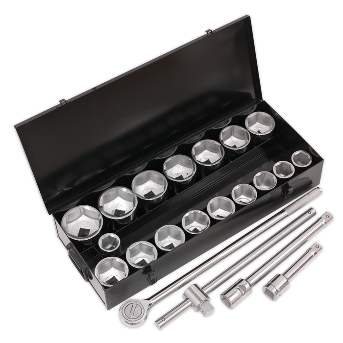 Siegen Socket Set 1"Sq Drive 21pc | S0768