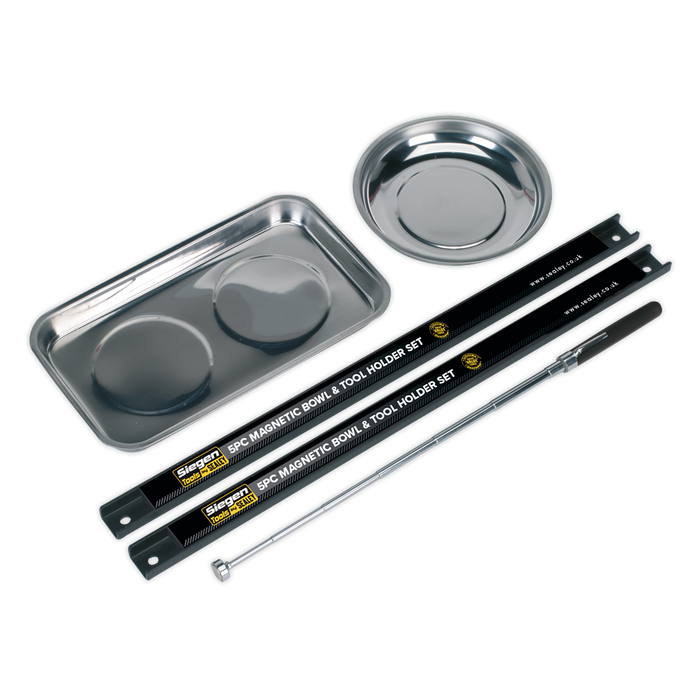 Siegen Magnetic Bowl & Tool Holder Set 5pc | S0773