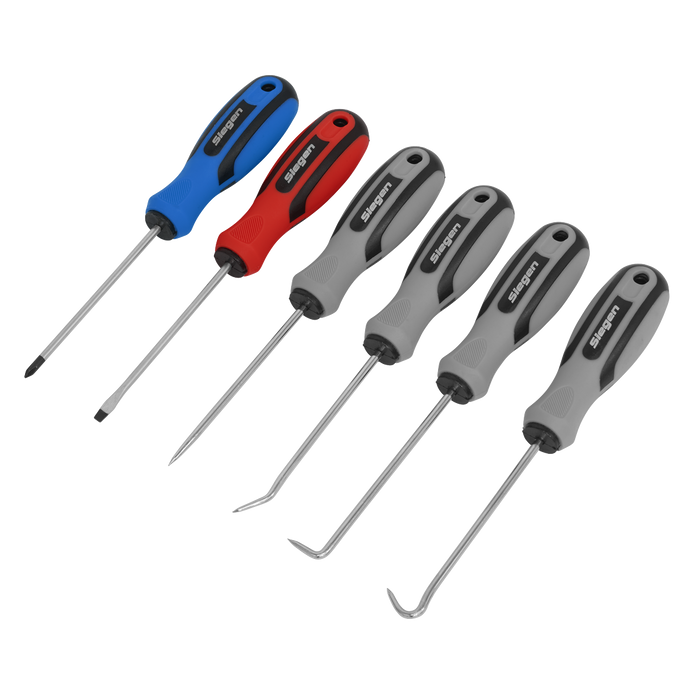 Siegen Mini Pick & Screwdriver Set 6pc | S0774