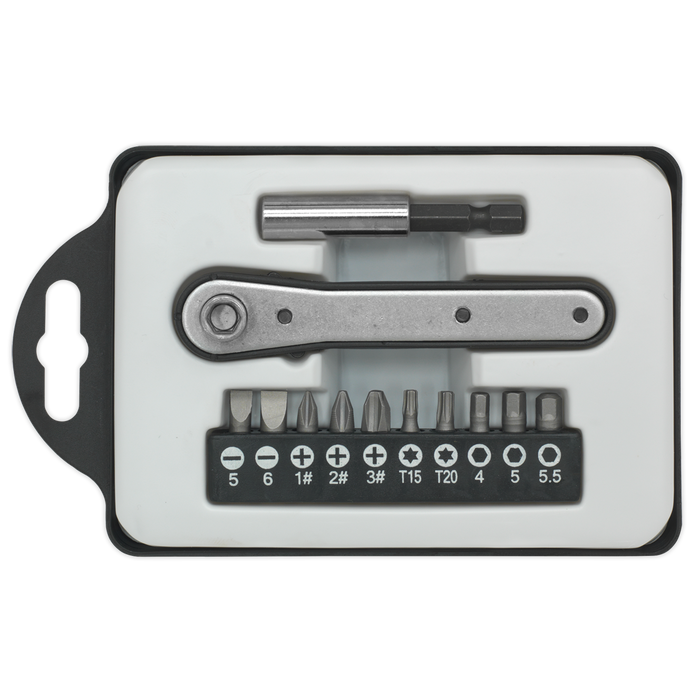 Siegen Ratchet Driver Bit Set 12pc | S0775