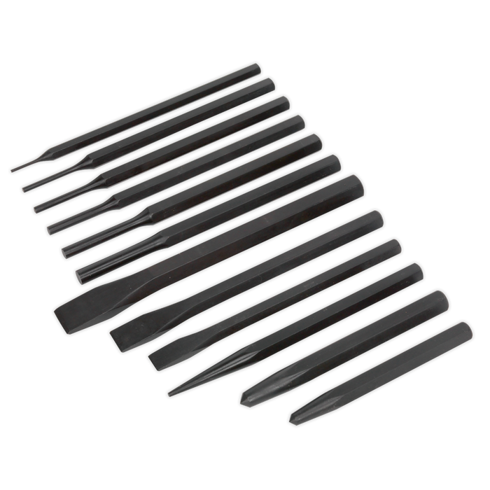 Siegen Punch & Chisel Set 12pc | S0802