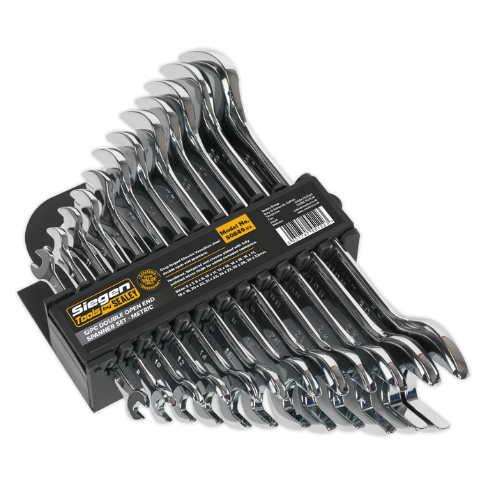 Siegen Double Open-End Spanner Set 12pc | S0849