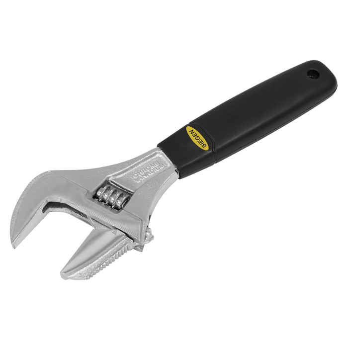 Siegen Adjustable Wrench with Extra-Wide Jaw Capacity 200mm | S0854