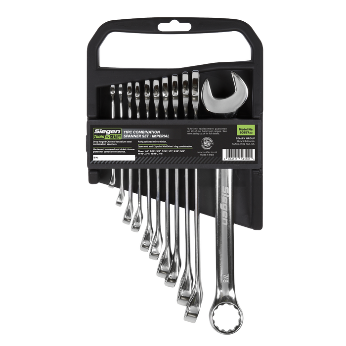 Siegen Imperial Combination Spanner Set 11pc | S0857