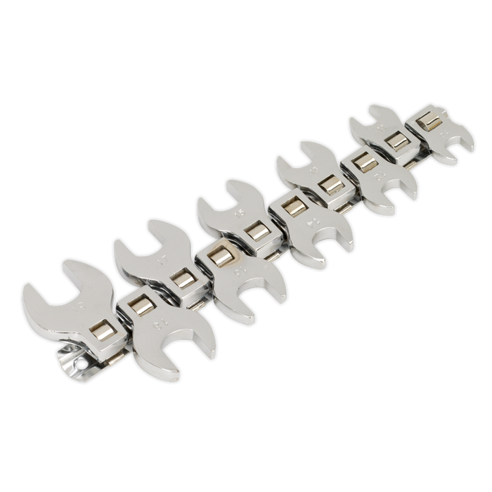 Siegen Crow's Foot Open-End Spanner Set 3/8"Sq Drive 10pc | S0866