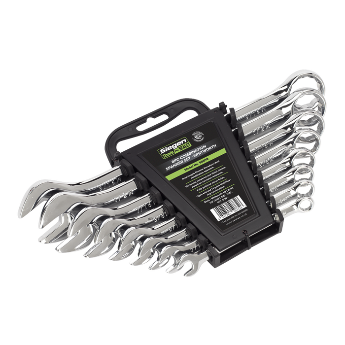 Siegen Whitworth Combination Spanner Set 8pc | S0870