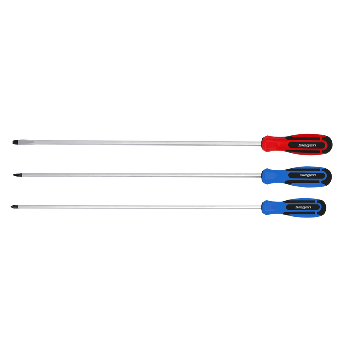 Siegen Extra-Long Screwdriver Set 3pc | S0895