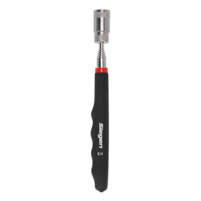 Siegen Heavy-Duty Magnetic Pick-Up Tool with LED 3.6kg Capacity - Display Box of 16 | S0903DB